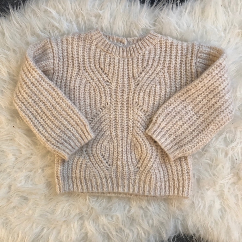Zara 18-24M Cream Sweater EUC